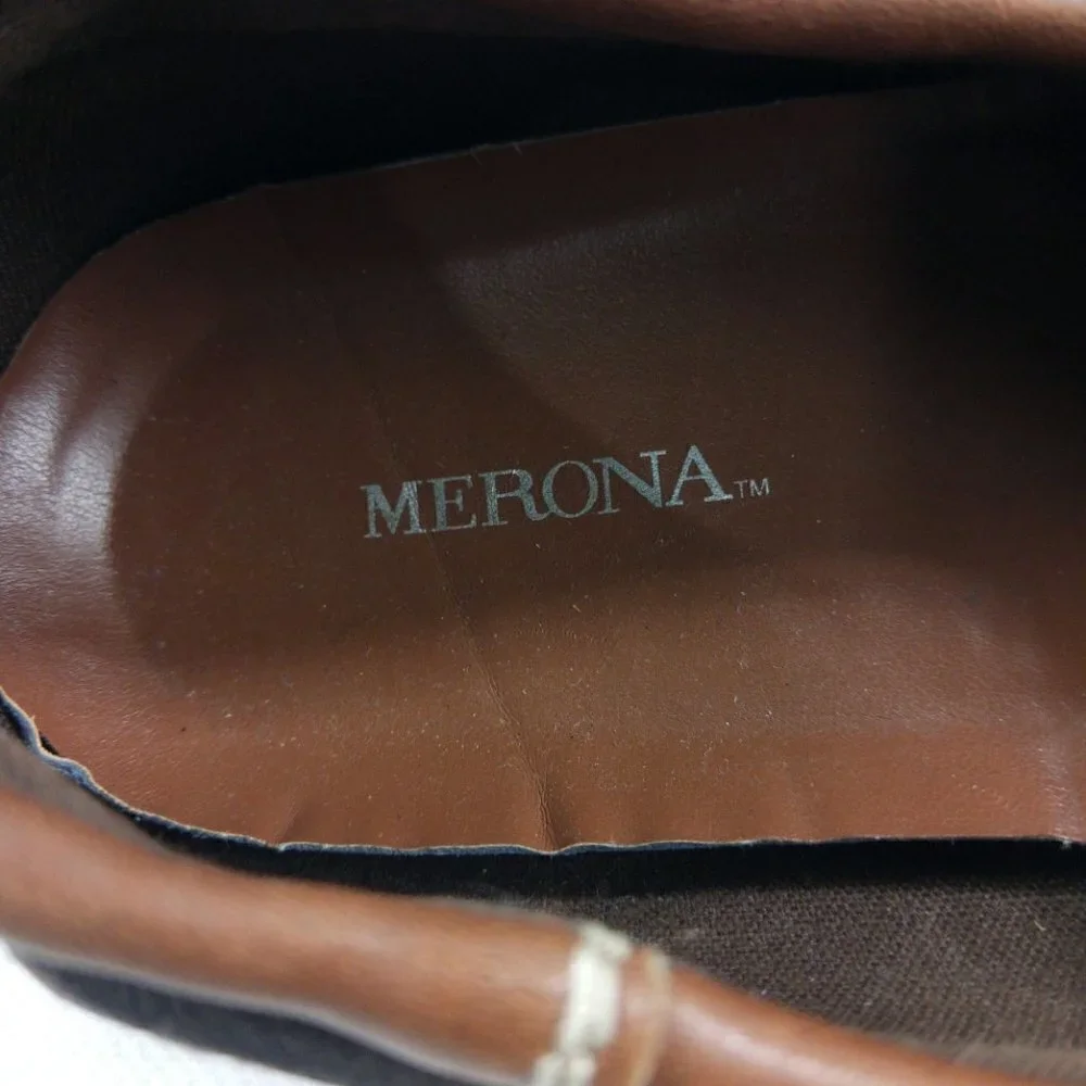 Merona Men's Brown Two Eye Boat Shoes 8.5M